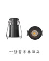 CANE * EMPOTRABLE LED 3W 4000K  NEGRO